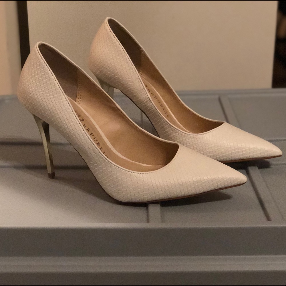 White pumps